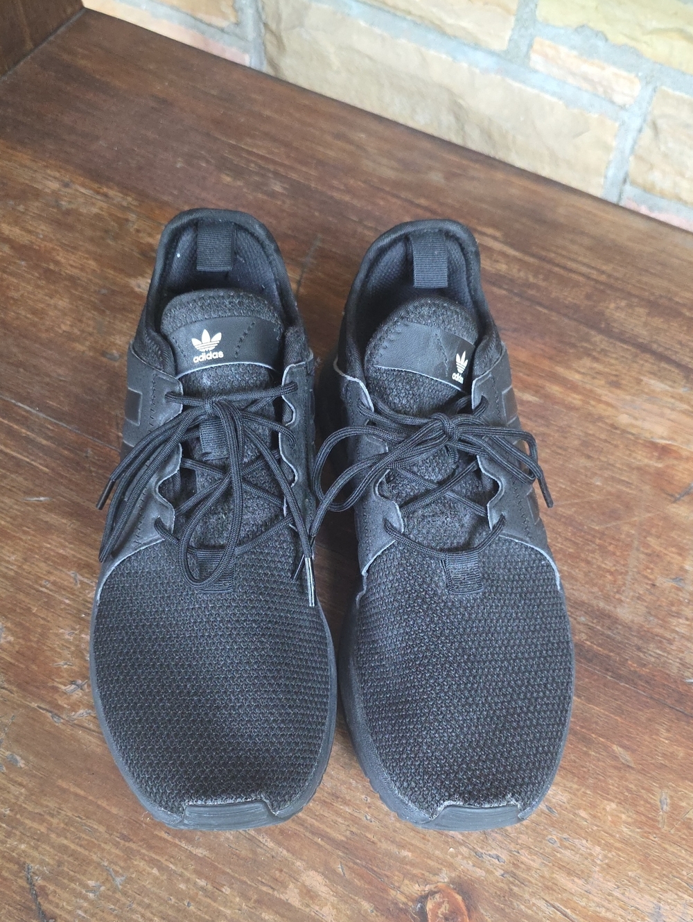 adidas Men or women Black Knit Lace-Up Sneakers
